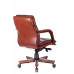 Кресло руководителя Бюрократ T-9927WALNUT-LOW светло-коричневый Leather Eichel кожа низк.спин. крестовина металл/дерево 