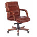 Кресло руководителя Бюрократ T-9927WALNUT-LOW светло-коричневый Leather Eichel кожа низк.спин. крестовина металл/дерево 