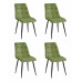 Комплект стульев CHIC G108-27 террариумный мох, велюр М-City, 4 шт 