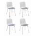 Комплект стульев SLEEK F10FA WHITE - BLUE М-City, 4шт 