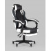 Кресло игровое TopChairs Virage черно-белое 