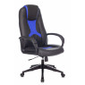 Кресло игровое TopChairs ST-CYBER 8 черный/синий эко.кожа крестовина пластик