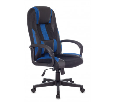 Кресло игровое TopChairs ST-CYBER 9 черный/синий текстиль/эко.кожа крестовина пластик 