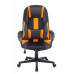 Кресло игровое TopChairs ST-CYBER 9 черный/оранжевый текстиль/эко.кожа крестовина пластик 