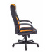 Кресло игровое TopChairs ST-CYBER 9 черный/оранжевый текстиль/эко.кожа крестовина пластик 