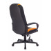 Кресло игровое TopChairs ST-CYBER 9 черный/оранжевый текстиль/эко.кожа крестовина пластик 