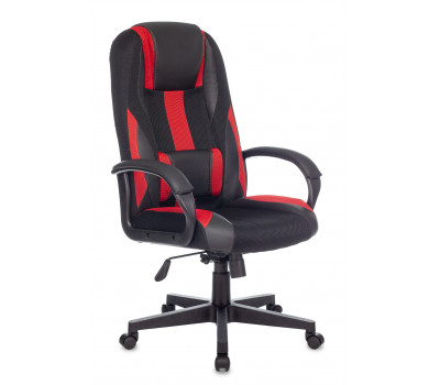 Кресло игровое TopChairs ST-CYBER 9 черный/красный текстиль/эко.кожа крестовина пластик 