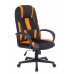 Кресло игровое TopChairs ST-CYBER 9 черный/оранжевый текстиль/эко.кожа крестовина пластик 