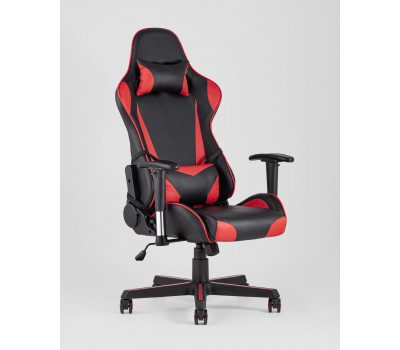 Кресло игровое TopChairs Racer черно-красное 
