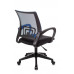 Кресло офисное TopChairs ST-Basic сетка/ткань синий 