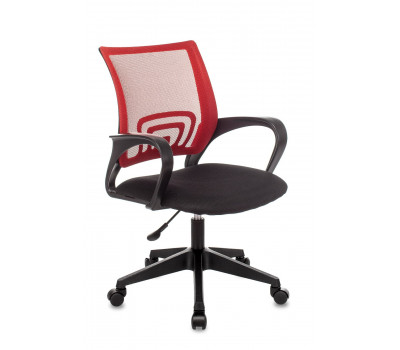 Кресло офисное TopChairs ST-Basic сетка/ткань красный 