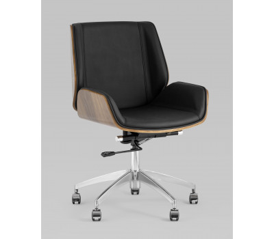 Кресло офисное TopChairs Crown черное 