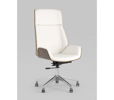 Кресло руководителя TopChairs Crown молочное 