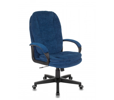 Кресло руководителя Бюрократ CH-868N Fabric темно-синий Velvet 29 крестовина пластик 