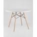 Обеденная группа стол DSW D100, 4 стула Eames Soft бежевый 