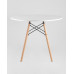 Обеденная группа стол DSW D90, 4 стула Eames Soft черный 