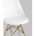 Обеденная группа стол DSW D90, 4 стула Eames Soft белый 
