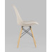 Обеденная группа стол DSW D90, 4 стула Eames Soft бежевый 