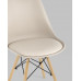 Обеденная группа стол DSW D90, 4 стула Eames Soft бежевый 
