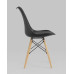 Обеденная группа стол DSW D90, 4 стула Eames Soft черный 