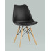 Обеденная группа стол DSW D90, 4 стула Eames Soft черный 