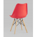 Обеденная группа стол DSW D90, 4 стула Eames Soft красный 