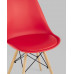 Обеденная группа стол DSW D100, 4 стула Eames Soft красный 