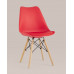 Обеденная группа стол DSW D90, 4 стула Eames Soft красный 