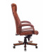 Кресло руководителя Бюрократ T-9924WALNUT светло-коричневый Leather Eichel кожа с подголов. крестовина металл/дерево 