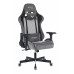 Кресло игровое Бюрократ VIKING 7 KNIGHT Fabric серый Loft ромбик текстиль/эко.кожа с подголов. крест 