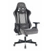 Кресло игровое Бюрократ VIKING 7 KNIGHT Fabric серый Loft ромбик текстиль/эко.кожа с подголов. крест 
