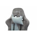 Кресло игровое Бюрократ VIKING X Fabric серый/серо-голубой с подголов. крестовина пластик 