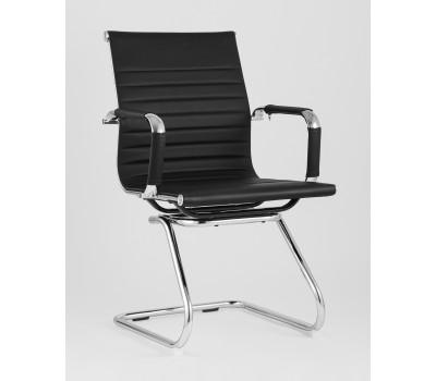 Кресло для посетителей TopChairs Visit черное 