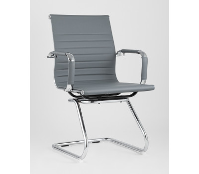 Кресло для посетителей TopChairs Visit серое 
