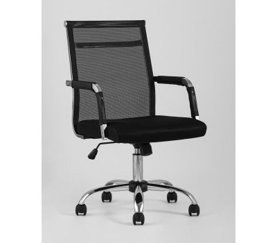 Кресло офисное TopChairs Clerk черное 
