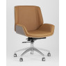 Кресло офисное TopChairs Crown коричневое
