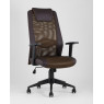 Кресло офисное TopChairs Studio коричневое