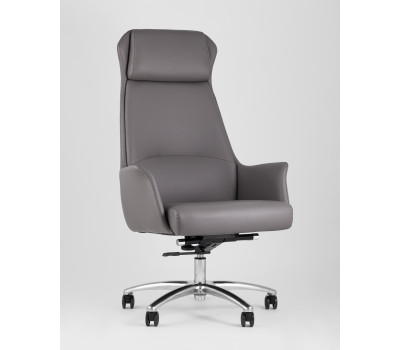 Кресло руководителя TopChairs Viking серое 