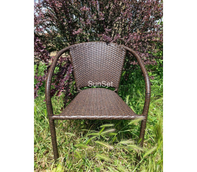 Кресло Y137C-W53 Brown из искусственного ротанга